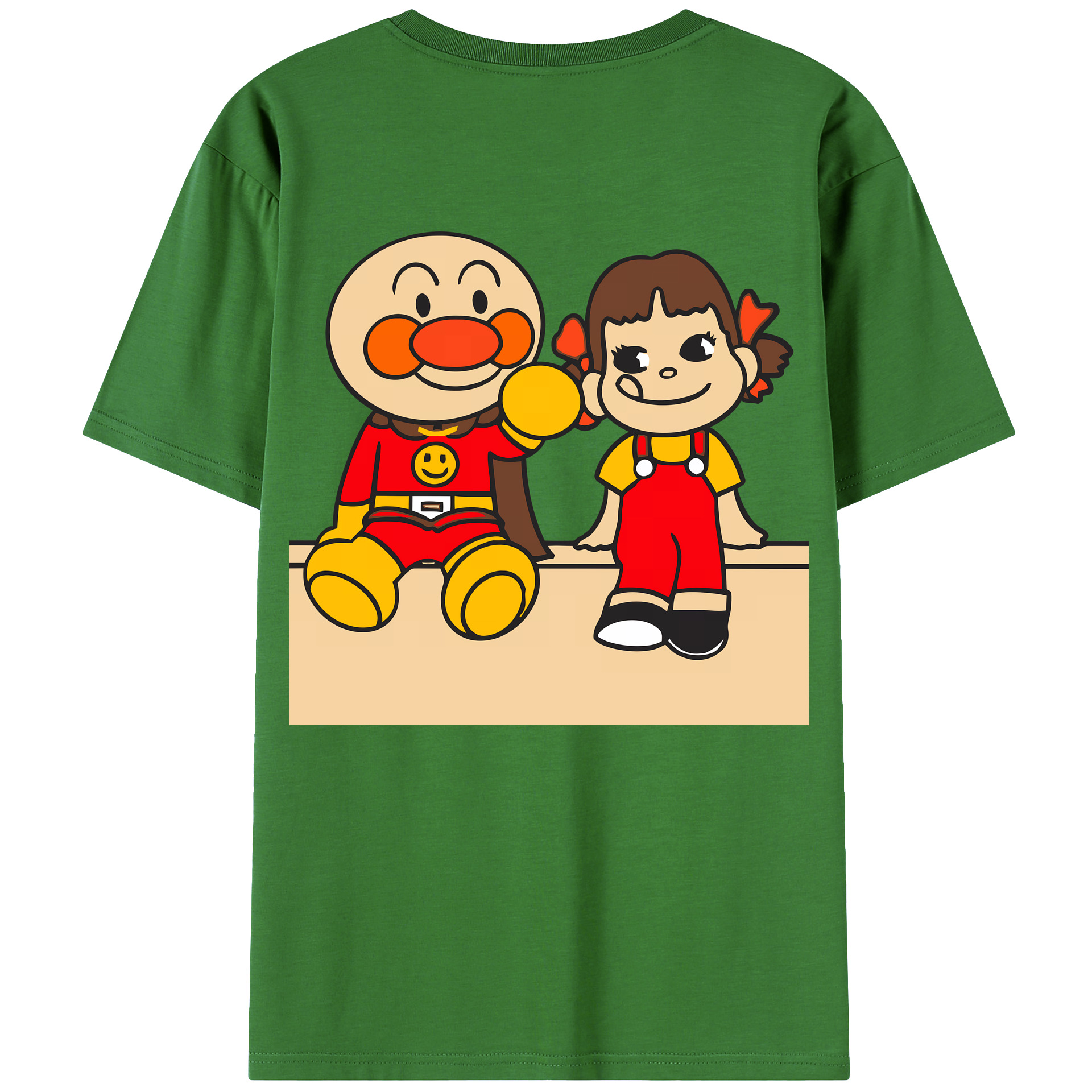 （画像用） アンパンマン Anpanman レディース半袖Tシャツ(バックプリント)